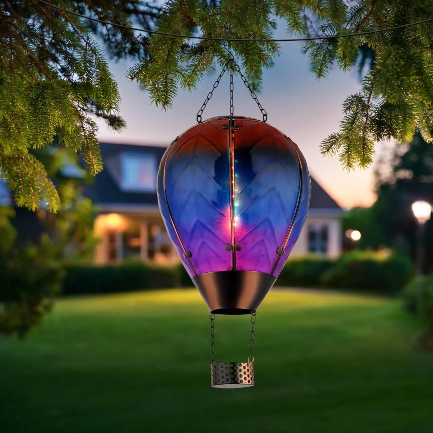 Globo - LED Závěsná solární dekorace 24xLED/0,2W/3V IP44 létající balón