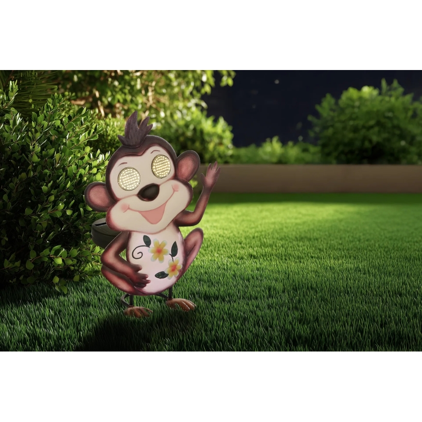 Globo - LED Solární svítidlo 104xLED/3V IP44 300 mAh opice