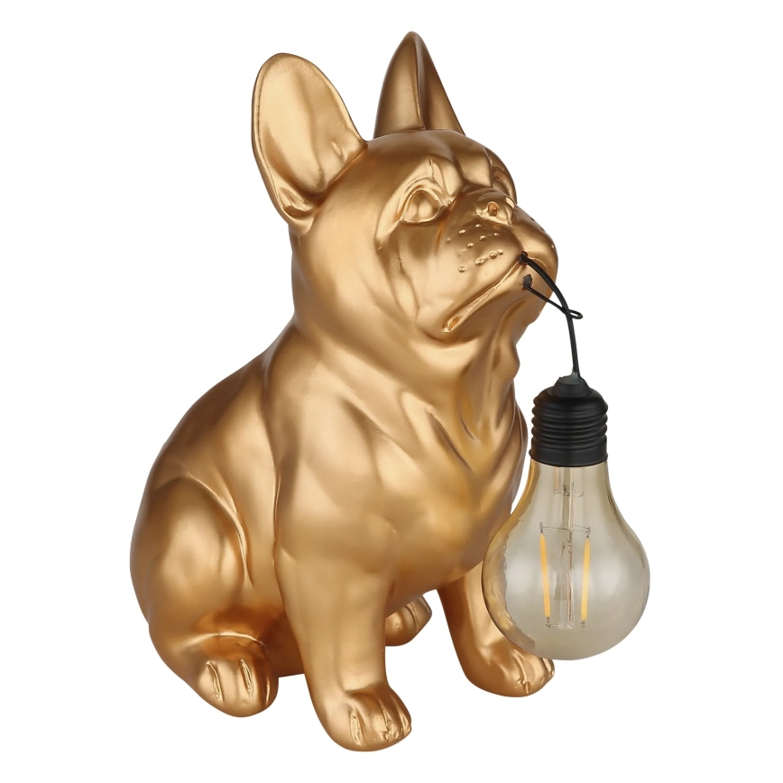 Globo - LED Solární svítidlo LED/3V IP44 300 mAh zlatý pes