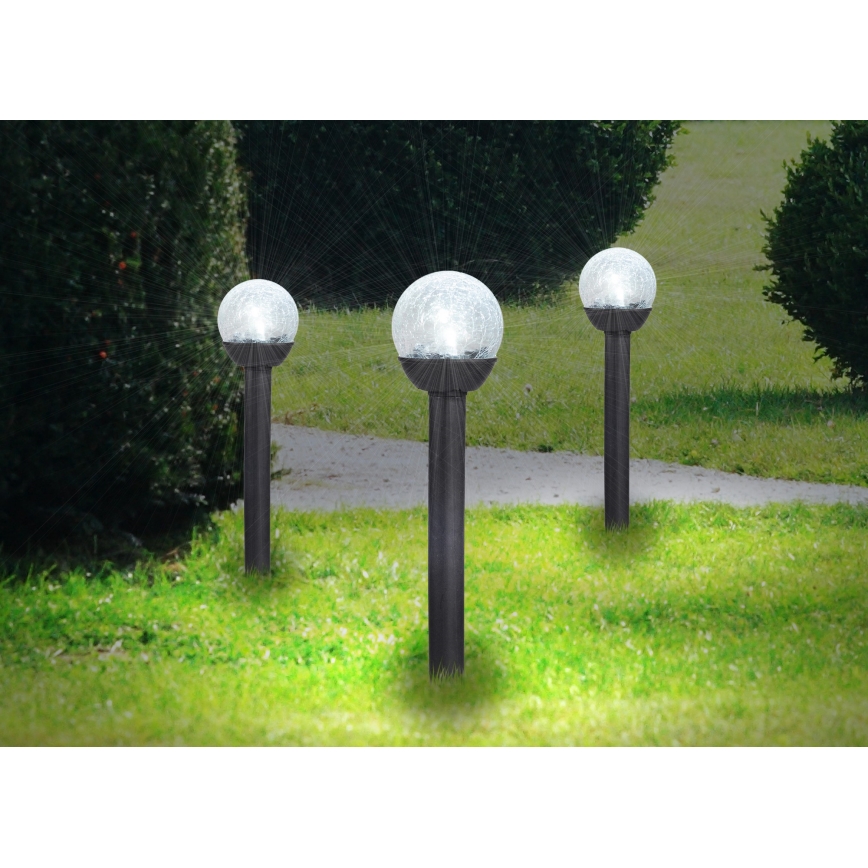 Globo - SADA 3x LED Solární lampa LED/1,2V IP44