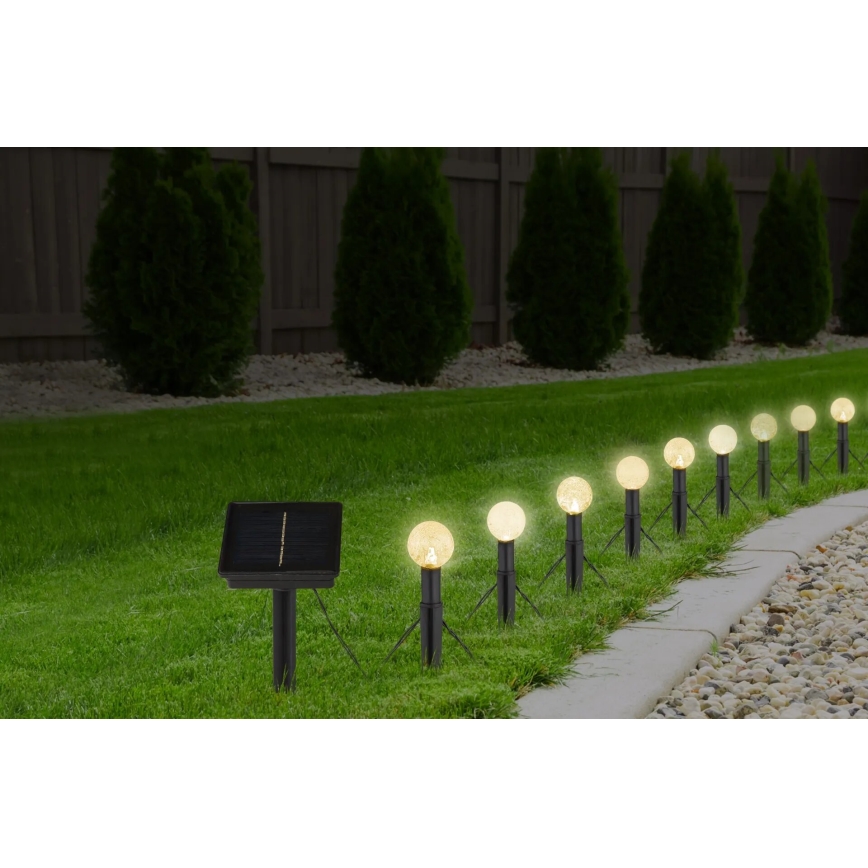 Globo - LED RGB Solární řetěz 20xLED/0,06W/3V 770 cm IP44
