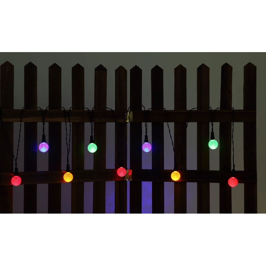 Globo - LED RGB Solární řetěz 20xLED/0,06W/3V 770 cm IP44