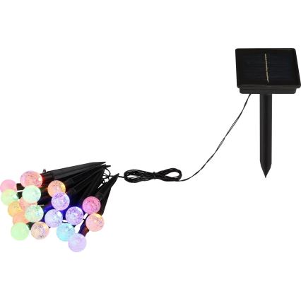Globo - LED RGB Solární řetěz 20xLED/0,06W/3V 770 cm IP44