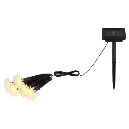 Globo - LED Solární řetěz 5xLED/3V IP44 300 mAh 2,2 m květy