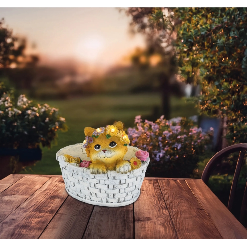 Globo - LED Solární svítidlo LED/1,2V IP44 300 mAh kočka