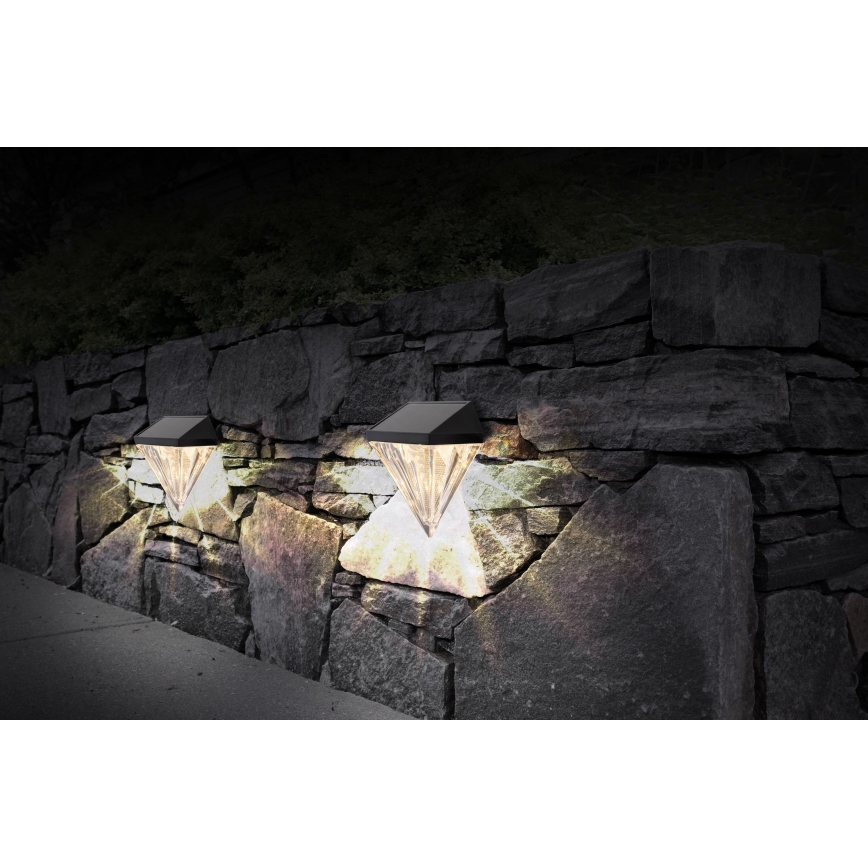 Globo - SADA 2x LED Solární nástěnné svítidlo LED/0,5W/3V IP44 600 mAh