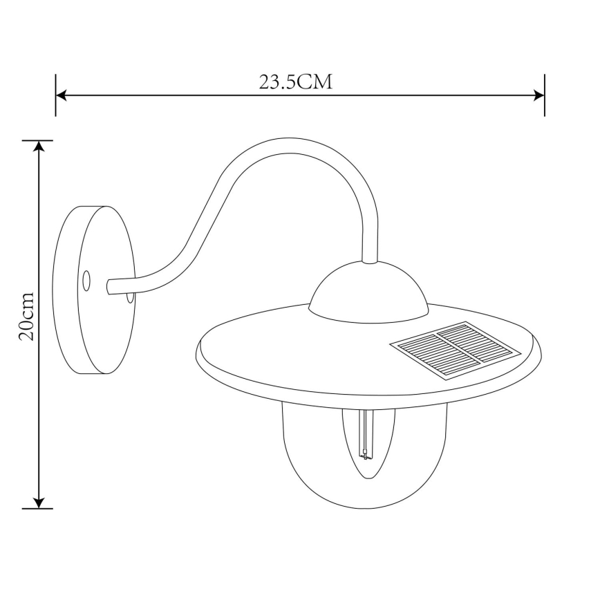 Globo - LED Solární svítidlo LED/0,3W/3V 3000K IP44