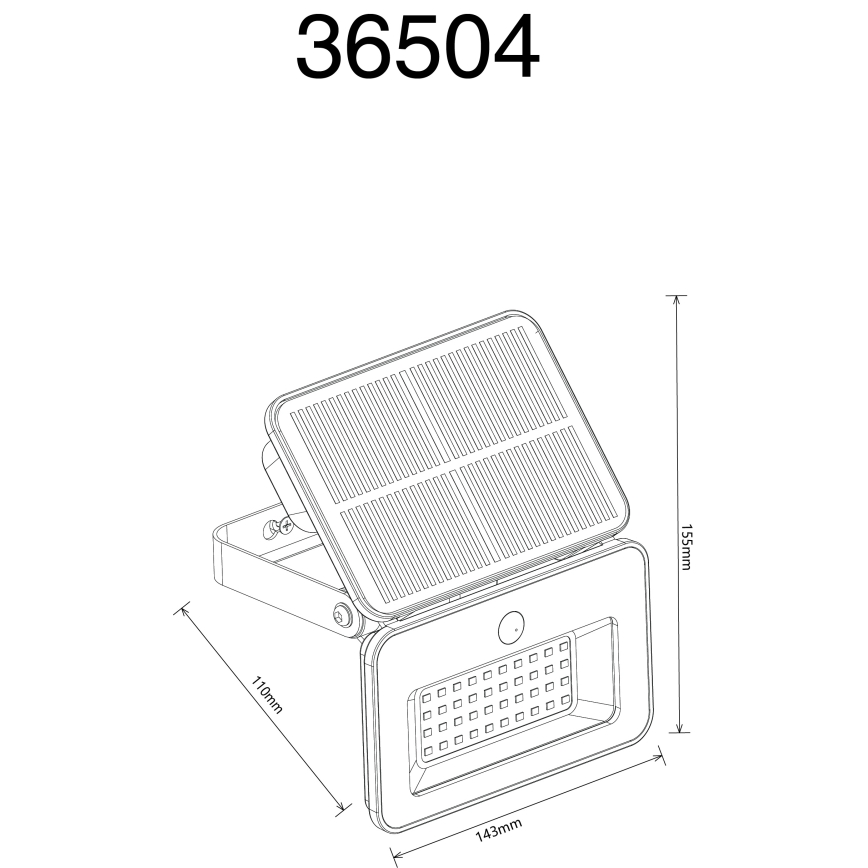 Globo - LED Stmívatelné solární svítidlo se senzorem LED/8W/5V 3000/4000/6500K IP65 2200 mAh