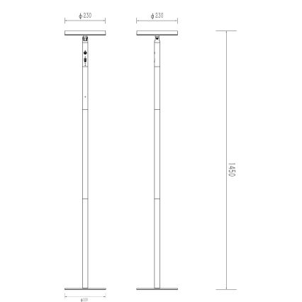 Globo - LED Solární lampa LED/6W/3,7V IP54