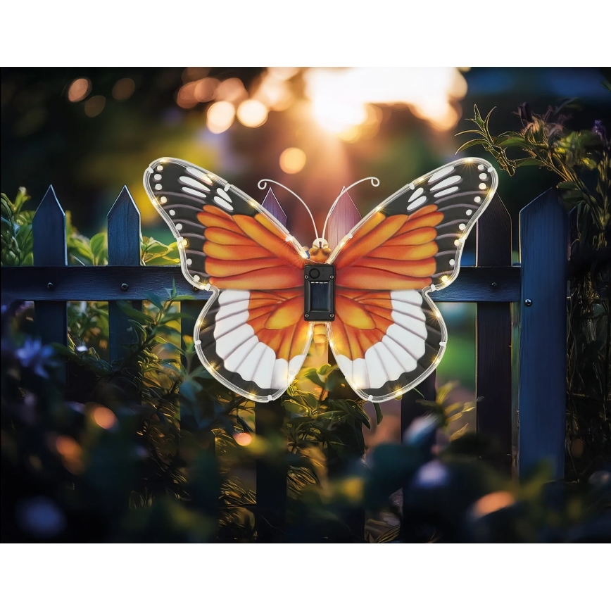 Globo - LED Solární svítidlo LED/3V IP44 200 mAh motýl