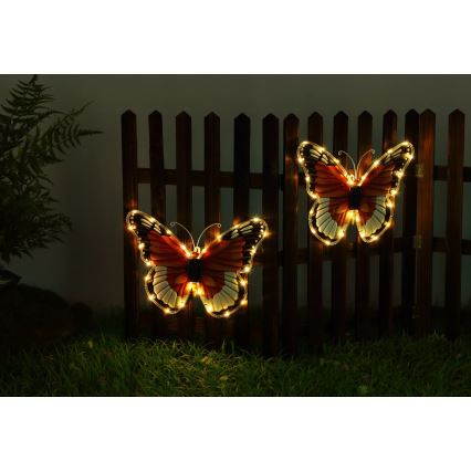 Globo - LED Solární svítidlo LED/3V IP44 200 mAh motýl