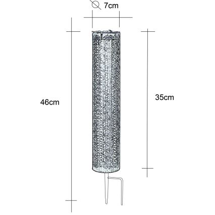 Globo - LED Solární svítidlo LED/0,06W/3,2V 3000K IP44 300 mAh