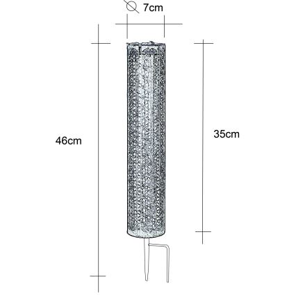 Globo - LED Solární svítidlo LED/0,06W/3,2V 3000K IP44