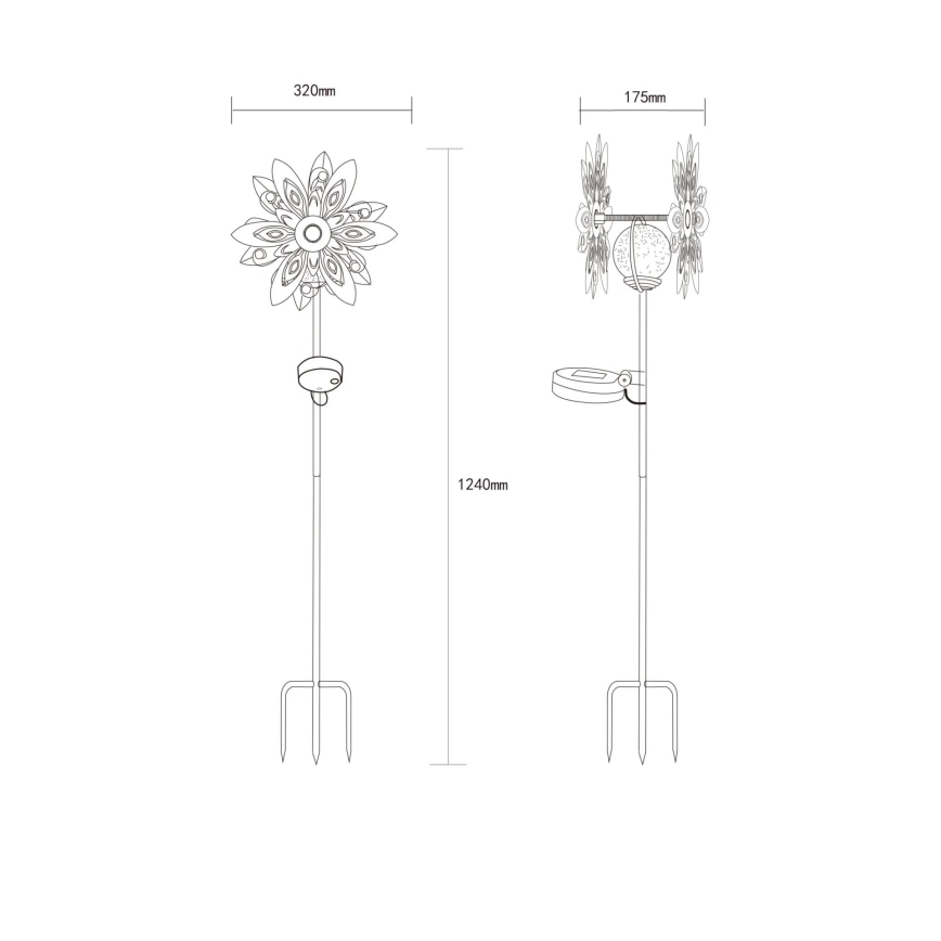 Globo - LED Solární dekorace LED/0,02W/3V IP44 300 mAh