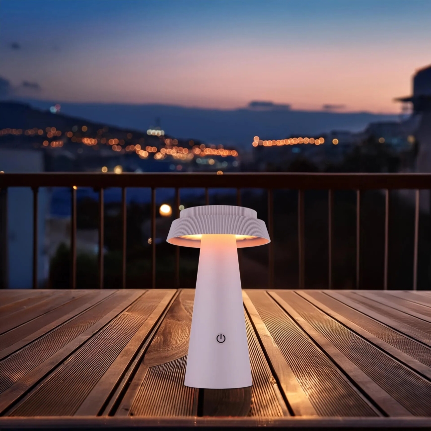 Globo - LED Stmívatelná solární dotyková lampa LED/4W/3,7W IP54 růžová
