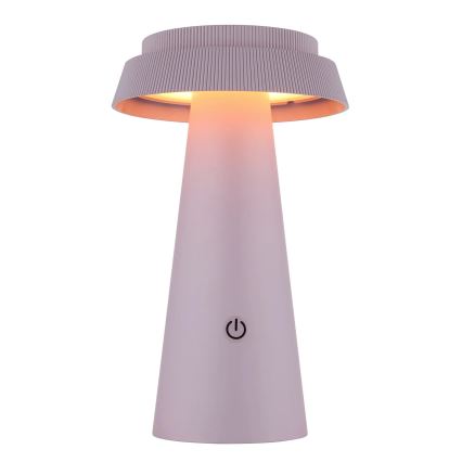 Globo - LED Stmívatelná solární dotyková lampa LED/4W/3,7W IP54 růžová