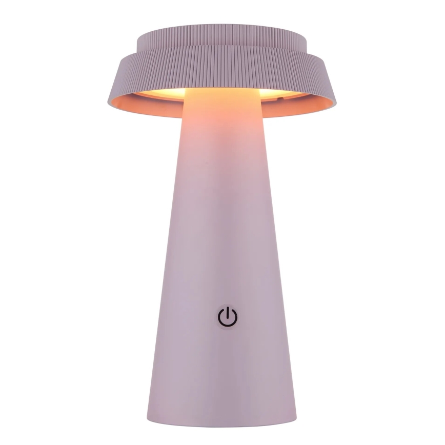 Globo - LED Stmívatelná solární dotyková lampa LED/4W/3,7W IP54 růžová