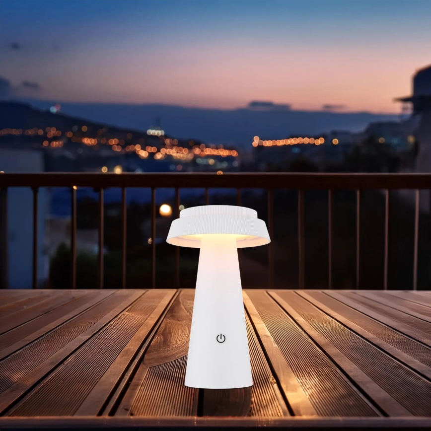 Globo - LED Stmívatelná solární dotyková lampa LED/4W/3,7W IP54 bílá
