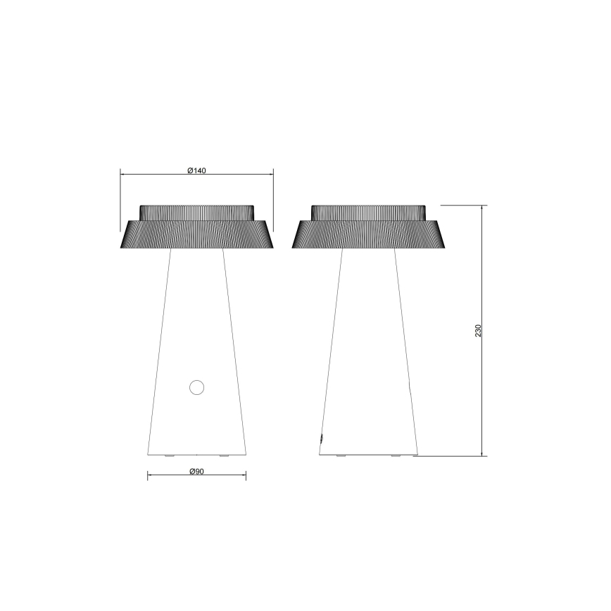 Globo - LED Stmívatelná solární dotyková lampa LED/4W/3,7W IP54 bílá