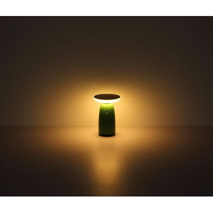 Globo - LED Stmívatelná solární dotyková lampa LED/10W/3,7V IP54 zelená