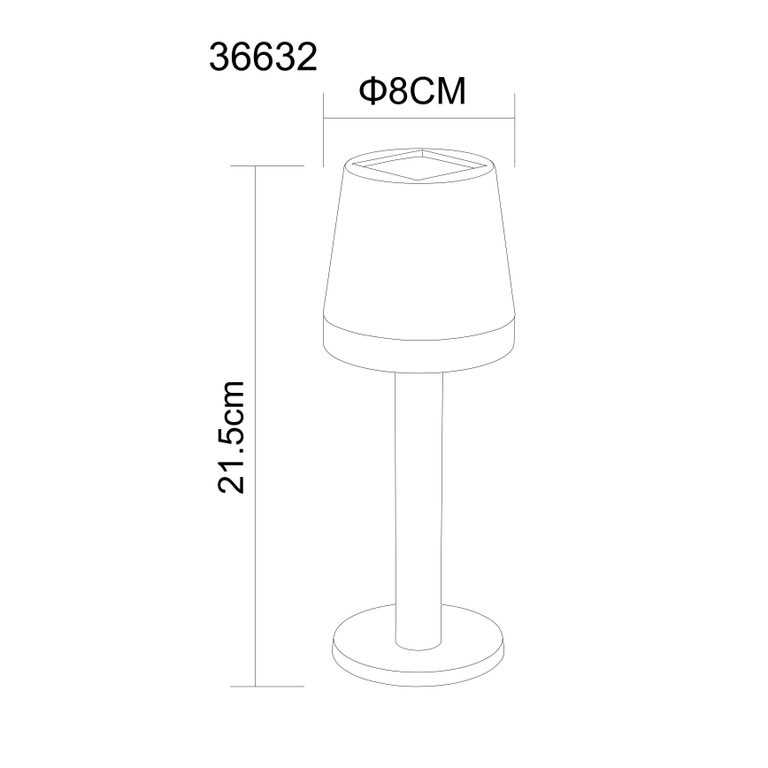 Globo - LED Solární svítidlo LED/0,5W/3,2V 3000K IP44 černá