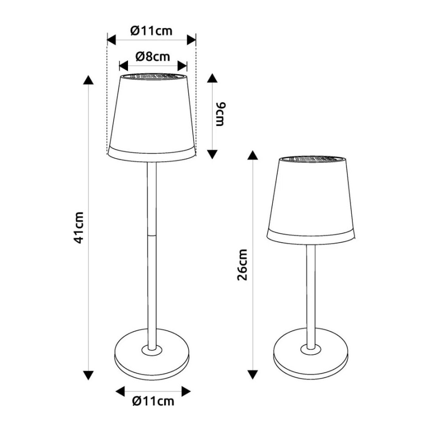 Globo - LED Solární svítidlo LED/0,6W/3V 3000K IP44 zlatá