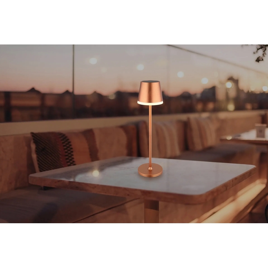 Globo - LED Solární svítidlo LED/0,6W/3V 3000K IP44 měděná