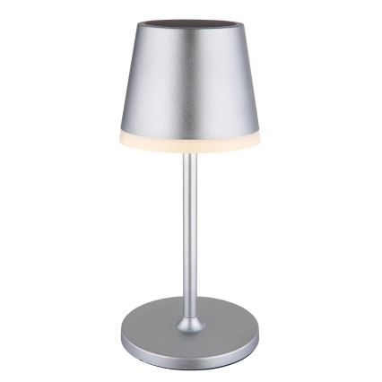 Globo - LED Solární svítidlo LED/0,6W/3V 3000K IP44 matný chrom