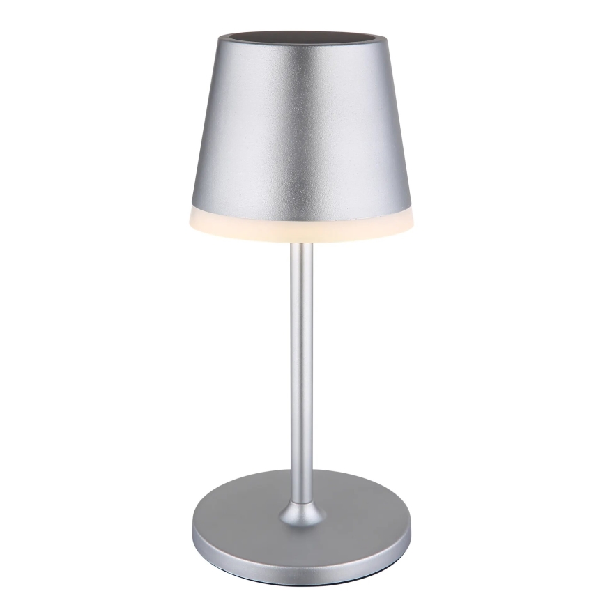 Globo - LED Solární svítidlo LED/0,6W/3V 3000K IP44 matný chrom