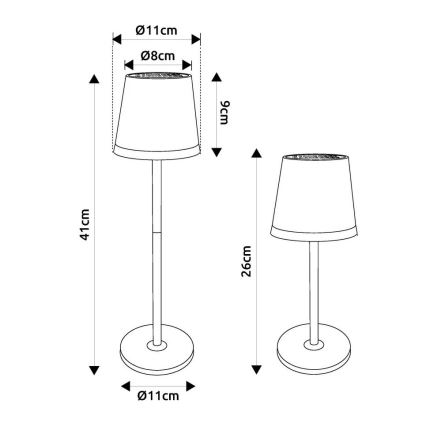 Globo - LED Solární svítidlo LED/0,6W/3V 3000K IP44 matný chrom