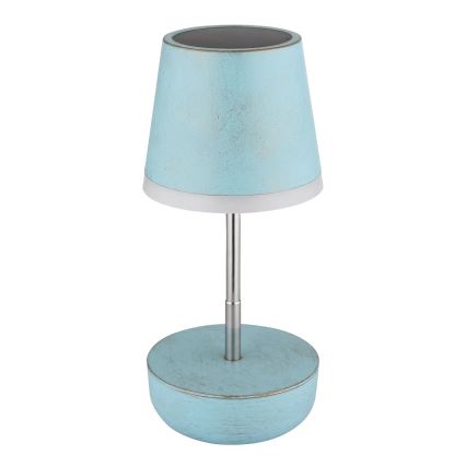 Globo - LED Solární lampa 10xLED/0,06W/3V IP44 800 mAh modrá