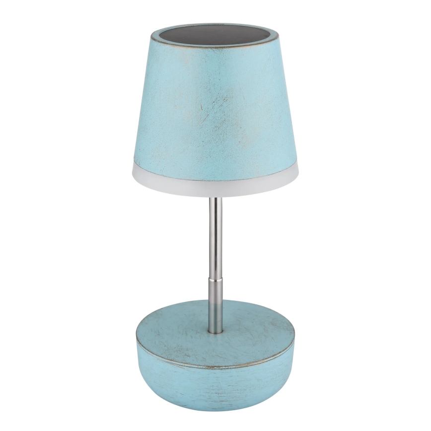 Globo - LED Solární lampa 10xLED/0,06W/3V IP44 800 mAh modrá
