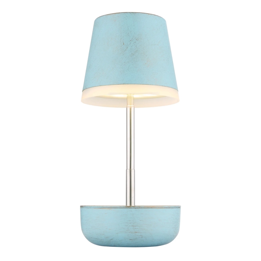 Globo - LED Solární lampa 10xLED/0,06W/3V IP44 800 mAh modrá