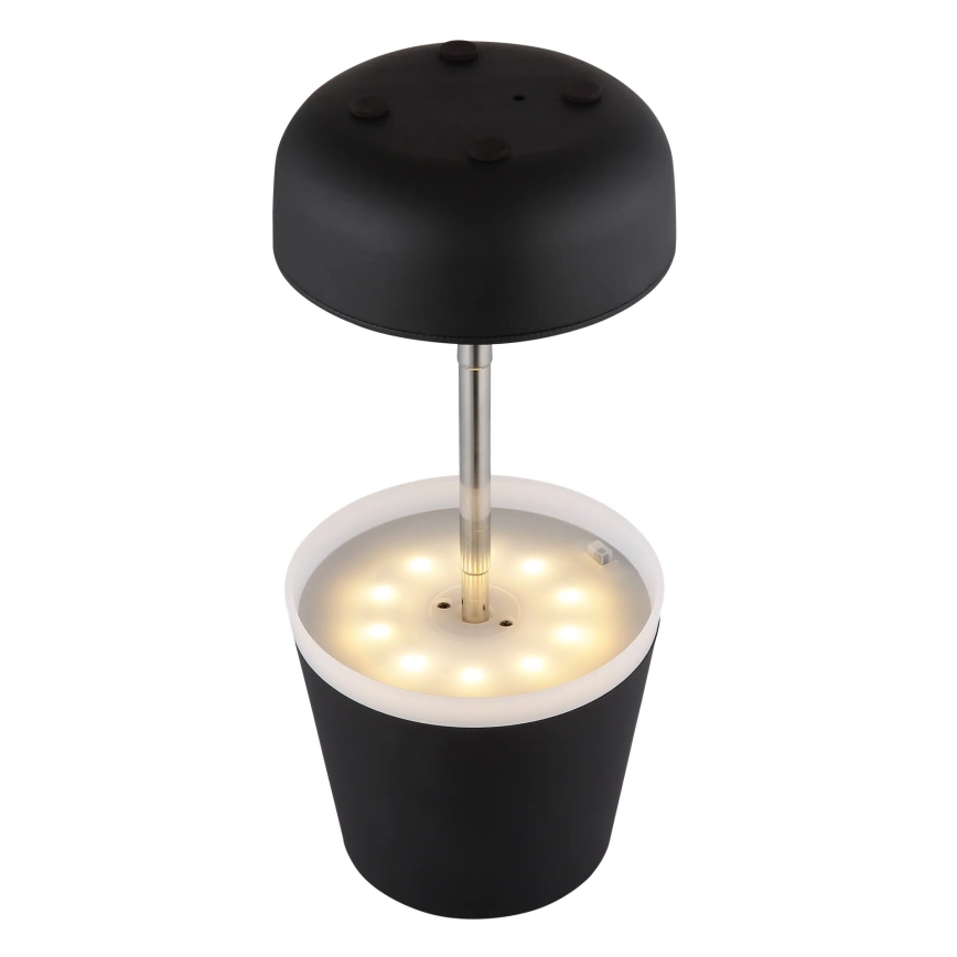 Globo - LED Solární lampa 10xLED/0,06W/3V IP44 800 mAh černá