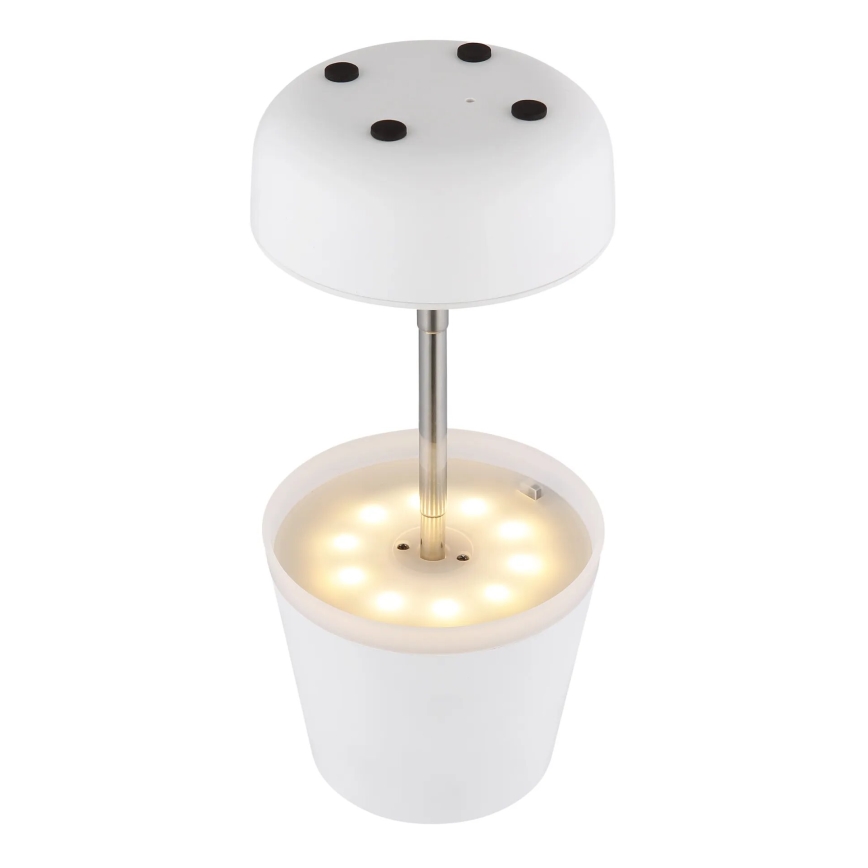 Globo - LED Solární lampa 10xLED/0,06W/3V IP44 800 mAh bílá