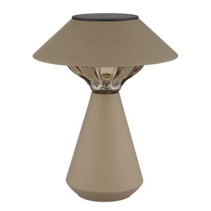 Globo - LED Solární lampa 10xLED/0,06W/1,2V IP44 600 mAh hnědá