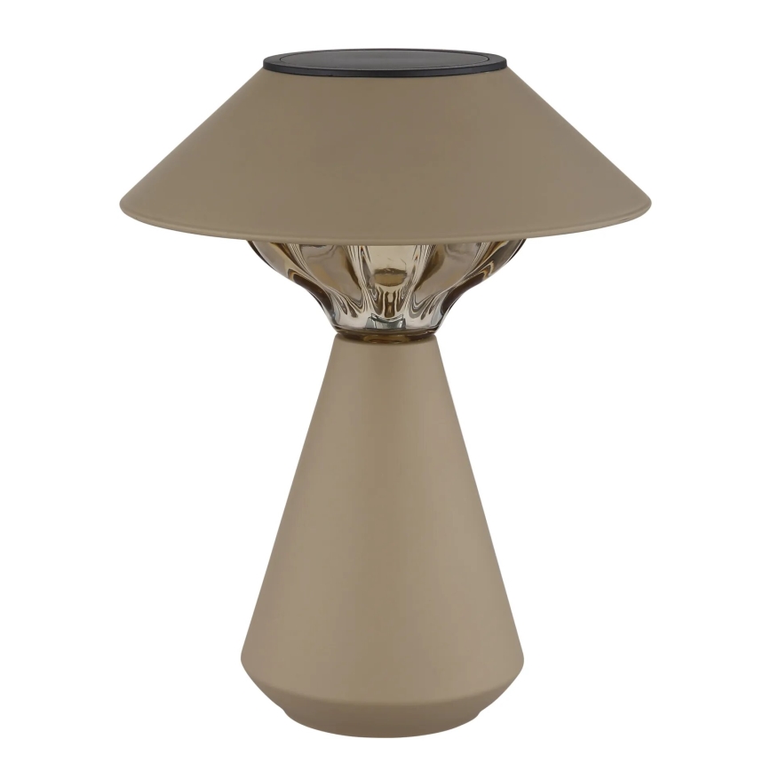 Globo - LED Solární lampa 10xLED/0,06W/1,2V IP44 600 mAh hnědá