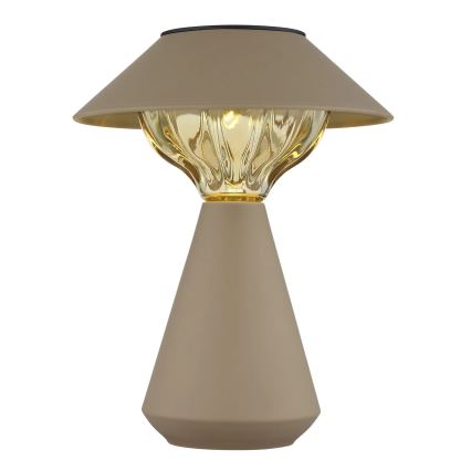 Globo - LED Solární lampa 10xLED/0,06W/1,2V IP44 600 mAh hnědá