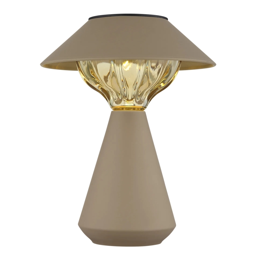 Globo - LED Solární lampa 10xLED/0,06W/1,2V IP44 600 mAh hnědá