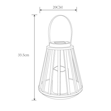 Globo - LED Solární svítidlo LED/0,06W/3V 3200K IP44