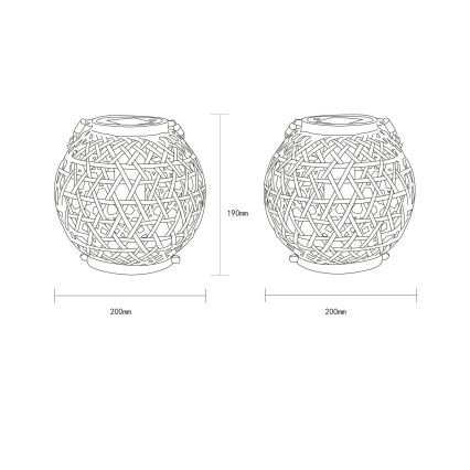 Globo - LED Solární svítidlo LED/0,02W/3V IP44