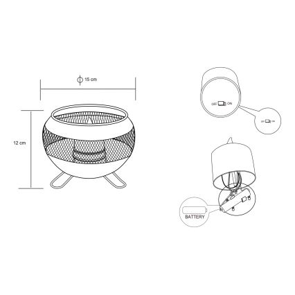 Globo - LED Solární svítidlo LED/1,2V IP44