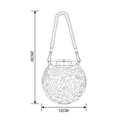 Globo - LED Solární svítidlo LED/0,06W/3,2V IP44 200 mAh