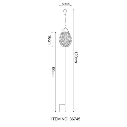 Globo - LED Solární svítidlo 3v1 LED/0,06W/3,2V 3000K IP44