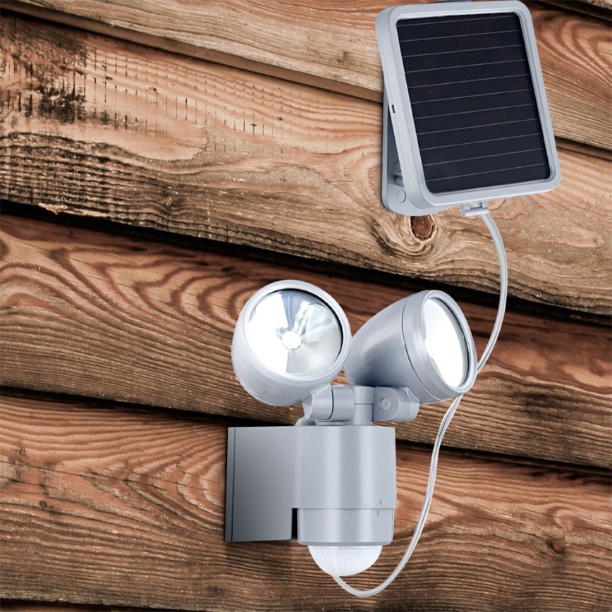 Globo 3715S - Solární senzorový reflektor SOLAR 4xLED/0,5W/3V IP44
