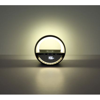 Globo - LED RGBW Dotyková nabíjecí stolní lampa s reproduktorem a bezdrátovým nabíjením QI LED/3,5W/5V 1800 mAh