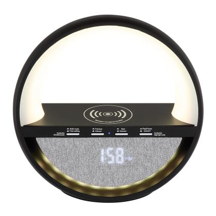 Globo - LED RGBW Dotyková nabíjecí stolní lampa s reproduktorem a bezdrátovým nabíjením QI LED/3,5W/5V 1800 mAh