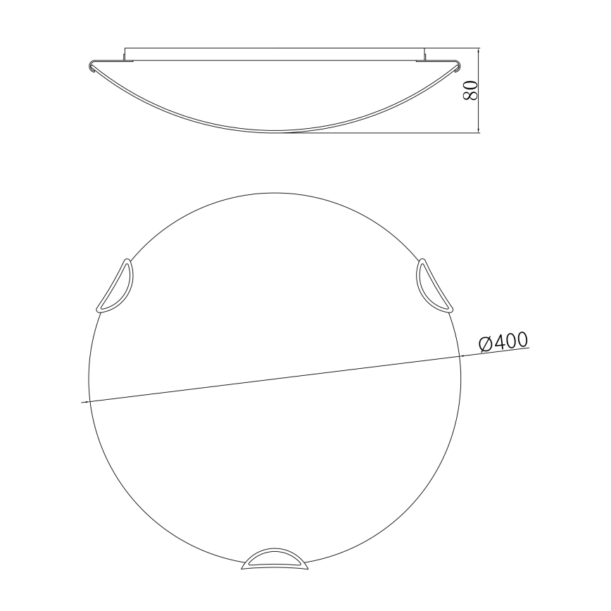 Globo - Stropní svítidlo 3xE27/60W/230V