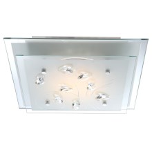Globo 40419 - LED stropní křišťálové svítidlo ELINE 1xLED/17,5W/230V