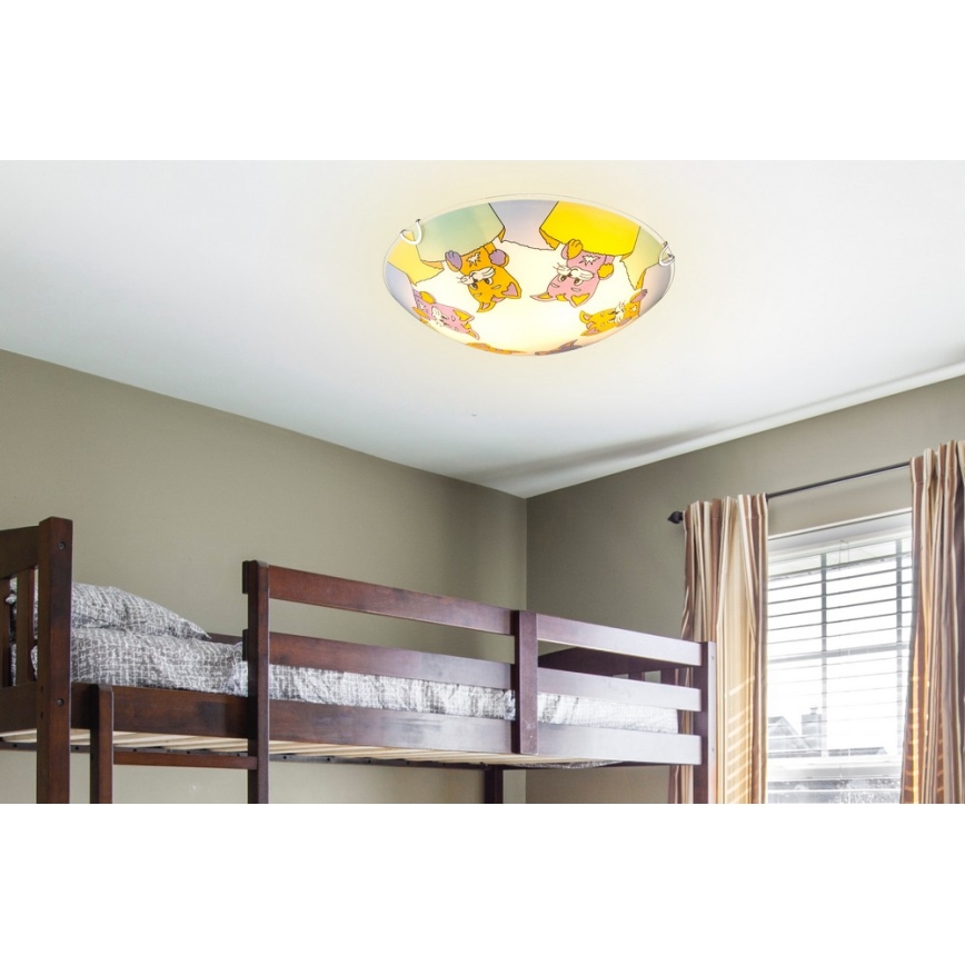 Globo - Dětské stropní svítidlo 2xE27ILLU/60W/230V